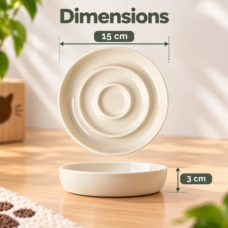 Gamelle anti-glouton chaton - Mange doucement | BabySlow