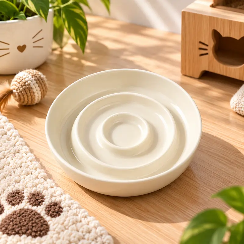 Gamelle anti-glouton chaton - Mange doucement | BabySlow