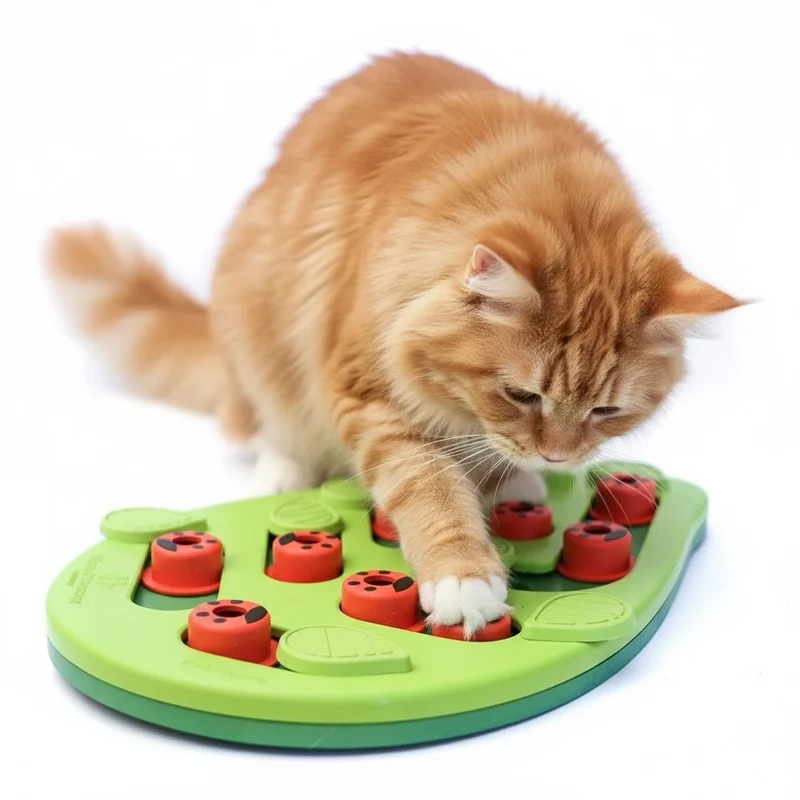 Gamelle anti glouton chat – Puzzle interactif friandises - Leaf