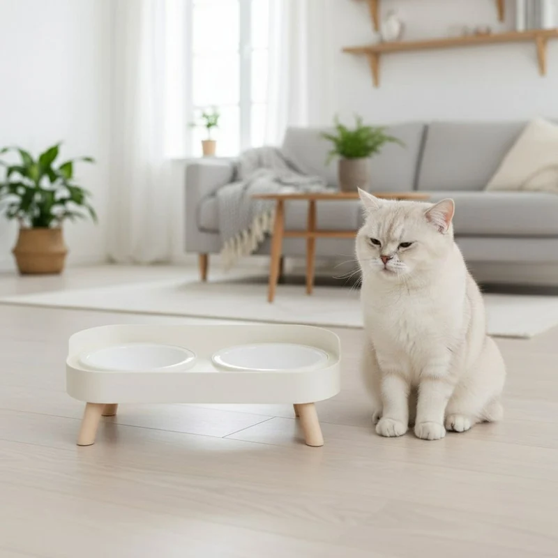 Gamelle Chat - Surélevée en Céramique - CatsBowl™