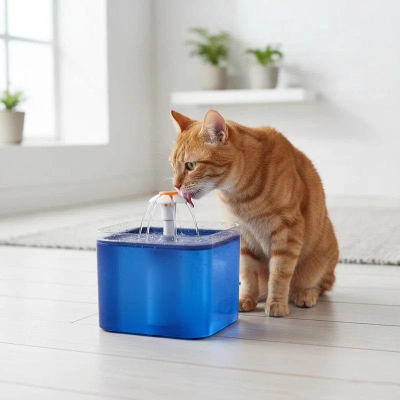 Fontaine à eau Chat - Design fleur - SilentFlow