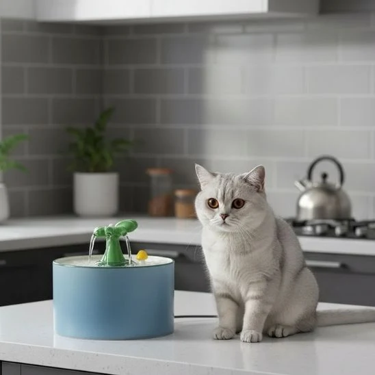 Fontaine Chat Céramique | Céram’Oasis