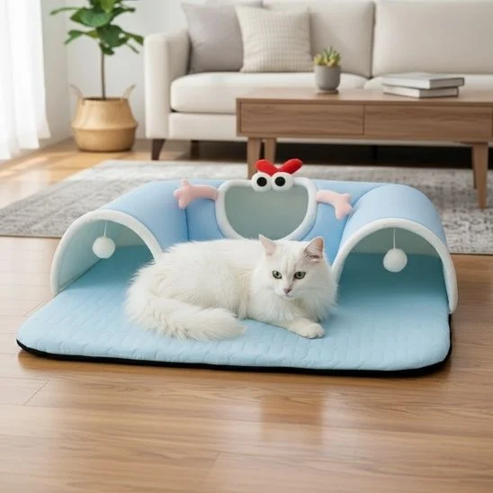 Tapis Fraicheur Chat Tunnel