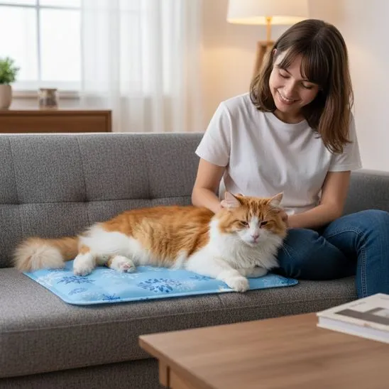 Tapis rafraîchissant pour chat | Cocon Fraîcheur