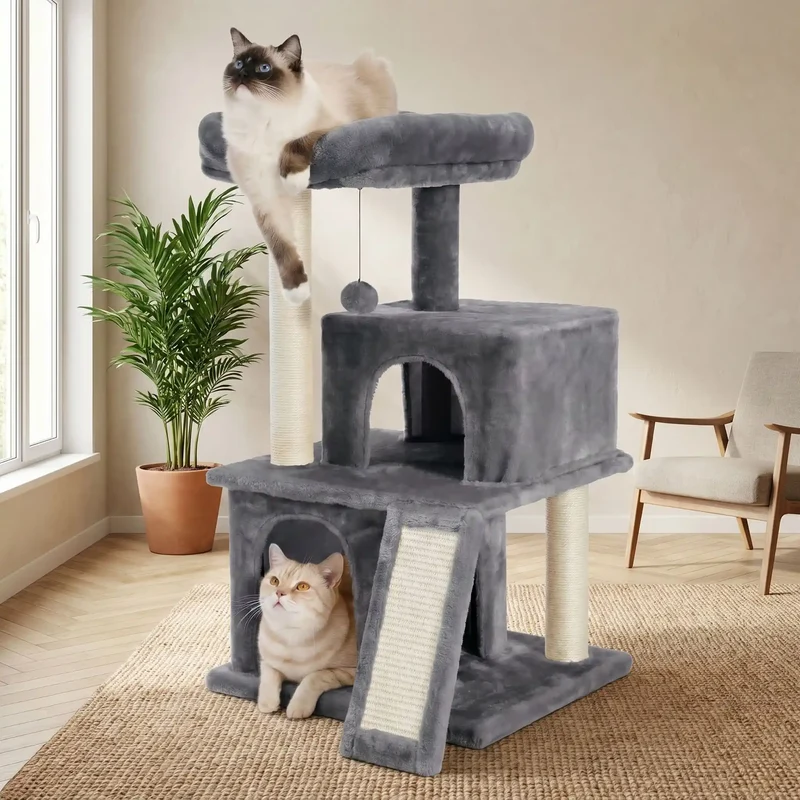 Petit arbre a chat avec griffoir poteau chat