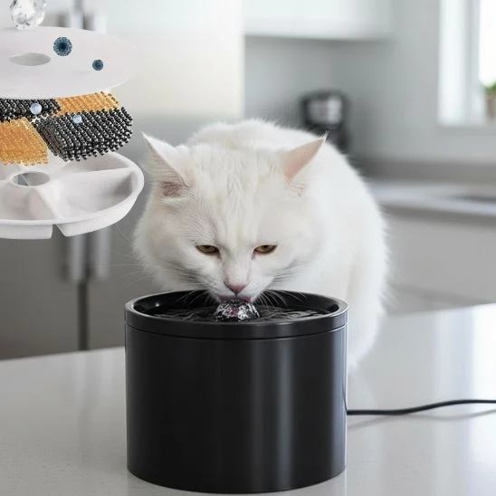 Filtres fontaine chat céramique Rosée de Porcelaine