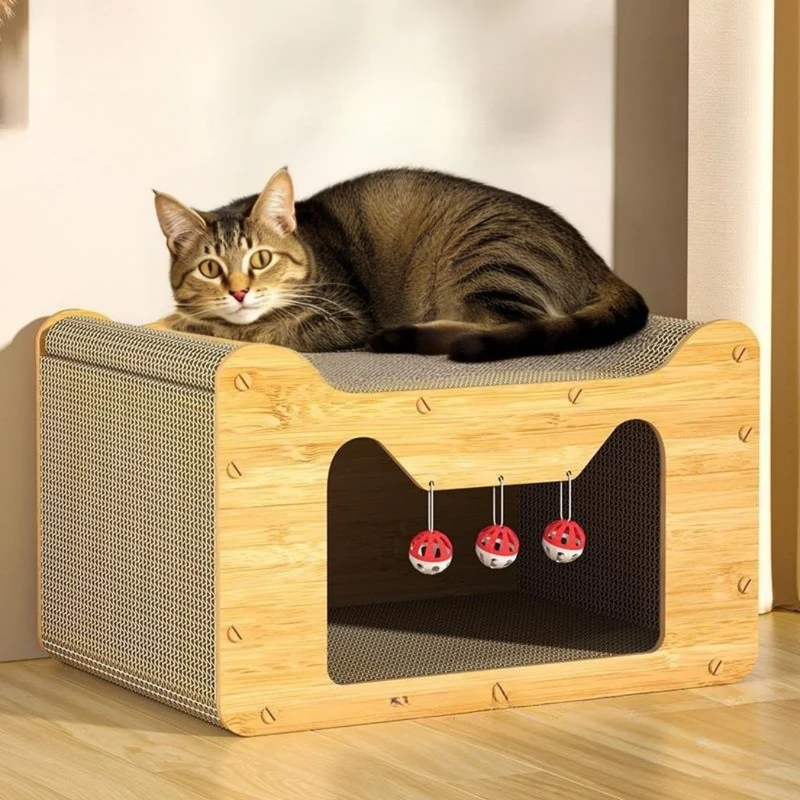 Griffoir pour chat cabane