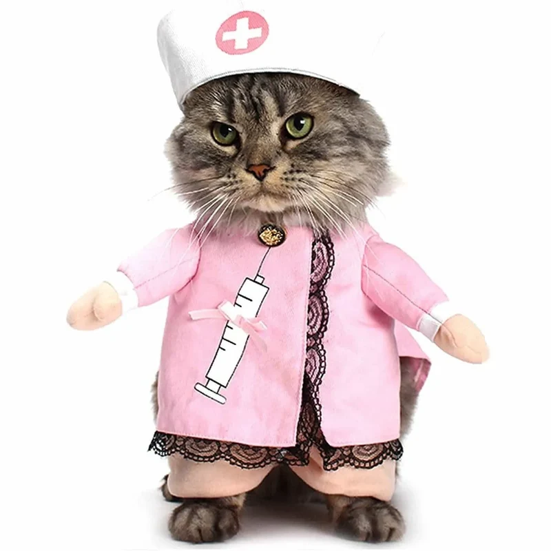 Costume pour chat Infirmière