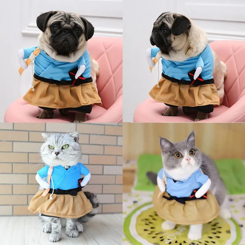 Costume pour chat Samouraï
