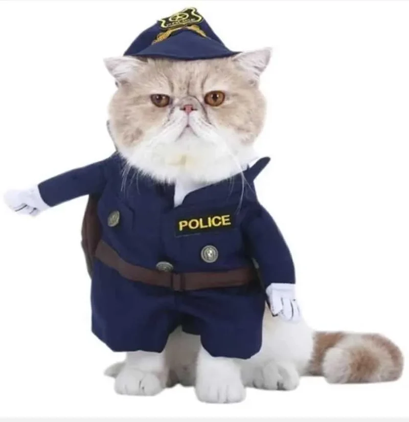 Costume pour chat Policier