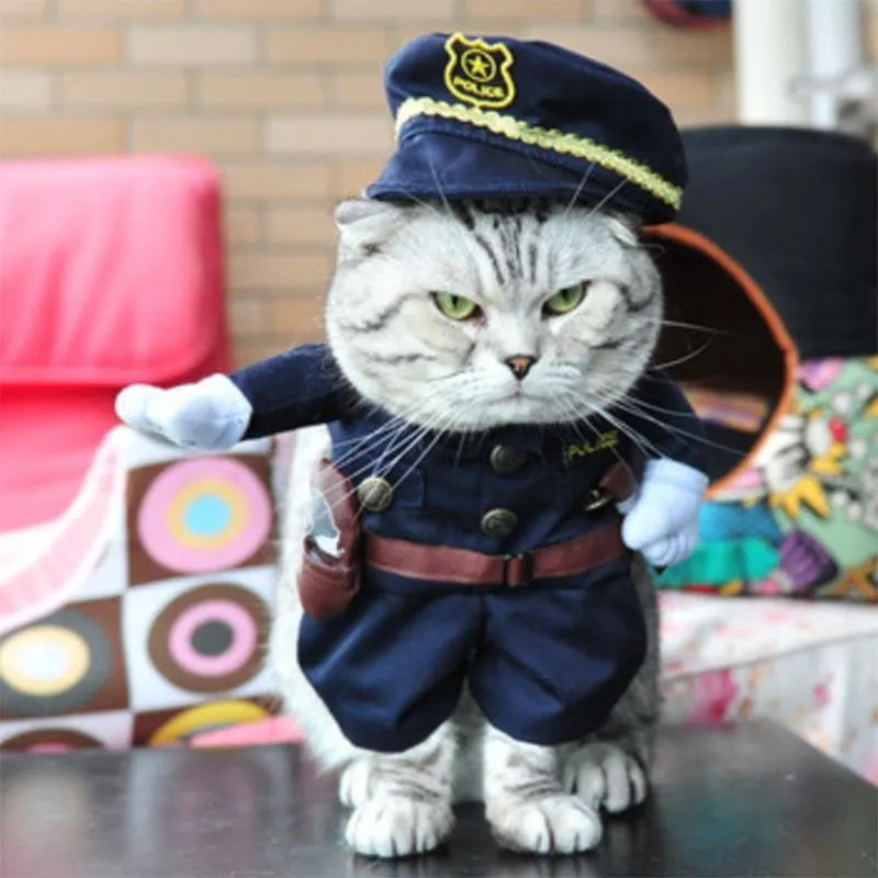 Costume pour chat Policier