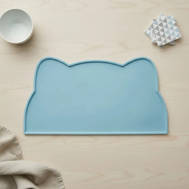 Tapis pour gamelle chat antidérapant imperméable - Matou™