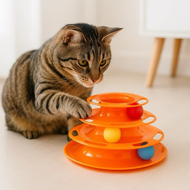 Jouet pour chat tour interactive - KatsFun™