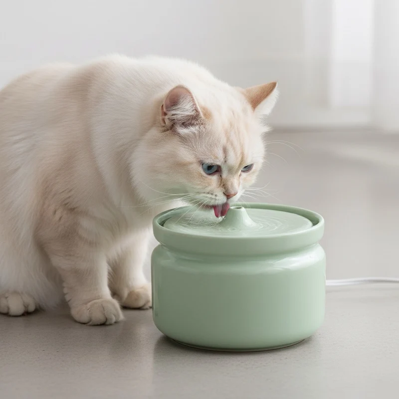Fontaine à eau chat ceramique ultra silencieuse - FonteGatto™
