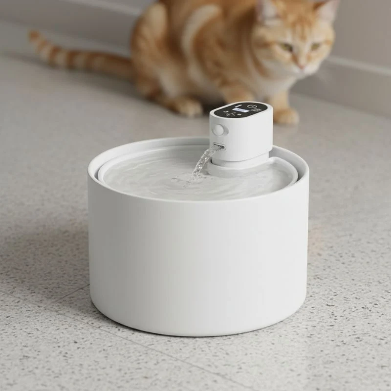 FONTAINE A EAU POUR CHAT CERAMIQUE SANS FIL – H2OFelis