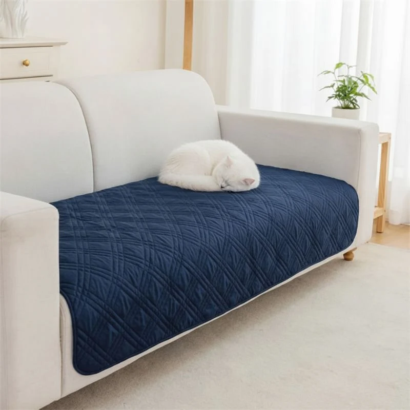 Protection canapé chat plaid matelassé - GrifZen