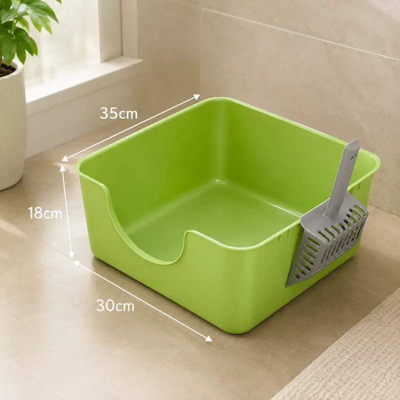 Bac à litière largeur 35 cm - Compact et anti-projections | SlimPlus