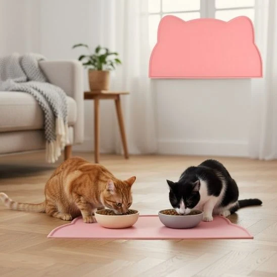 Tapis Gamelle Chat | Repas Zéro Tracas