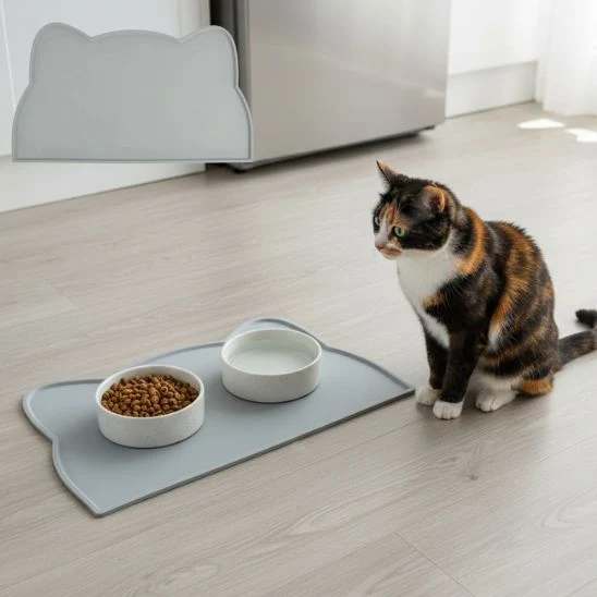 Tapis Gamelle Chat | Repas Zéro Tracas