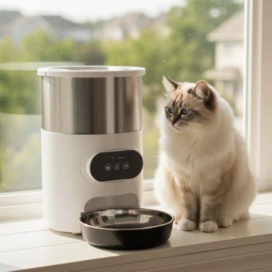 Distributeur croquettes chat automatique | Ration Idéale