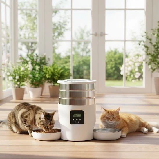 Distributeur de croquettes automatique pour chat | Duo Délice