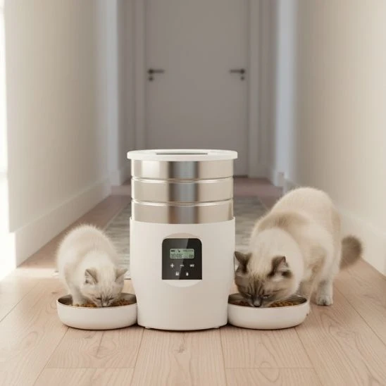 Distributeur de croquettes automatique pour chat | Duo Délice