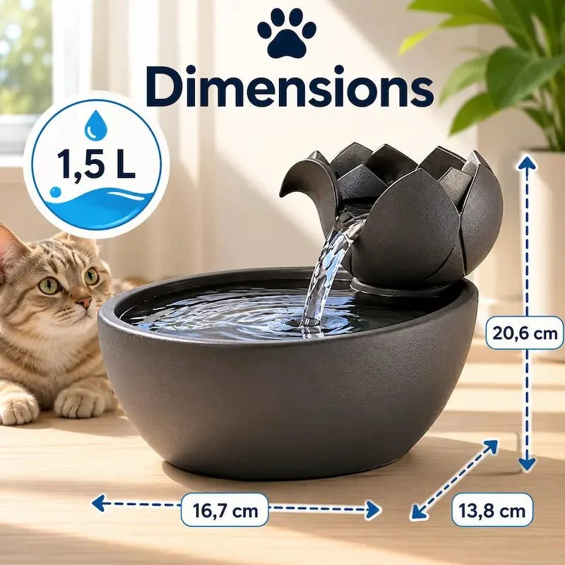Abreuvoir chat céramique - Hygiène premium | CeramiPurr