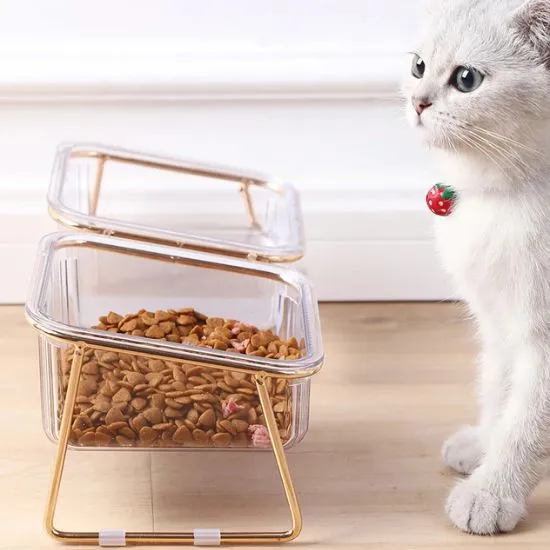 Gamelle chat - Désign Premium Surélevée - Lux