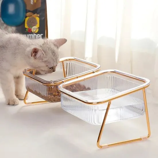Gamelle chat - Désign Premium Surélevée - Lux