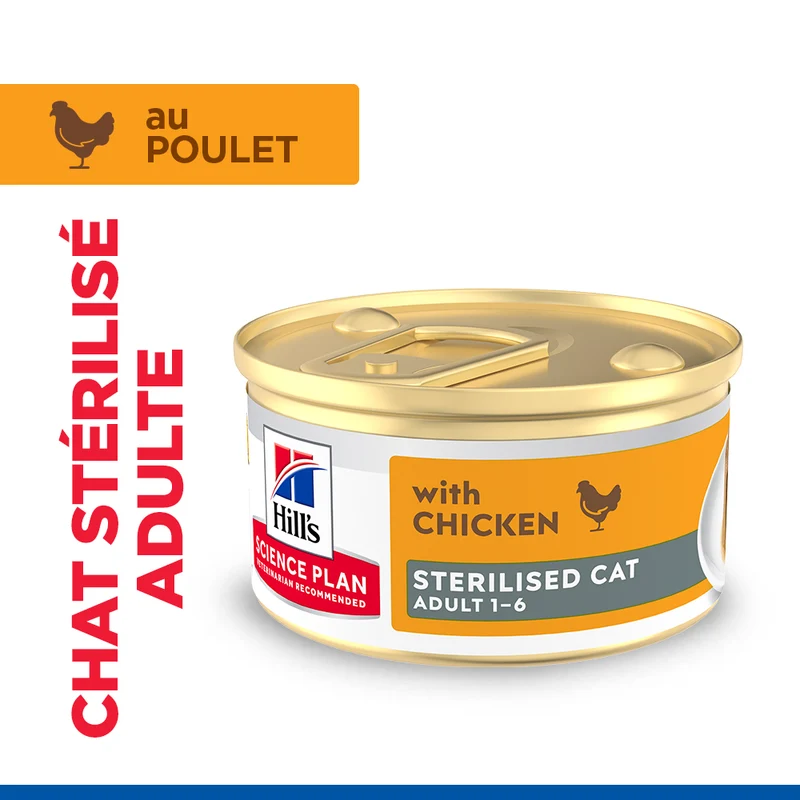 Hill's Science Plan Adult Sterilised Mousse Poulet - chat