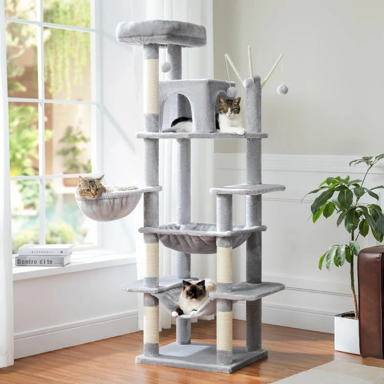 Arbre à chat bois - Cité Féline™