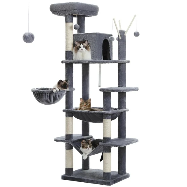 Arbre à chat bois - Cité Féline™