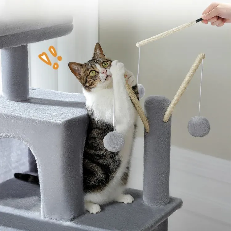 Arbre à chat bois - Cité Féline™