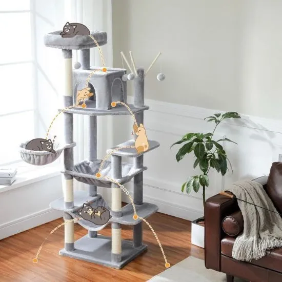 Arbre à chat bois - Cité Féline™