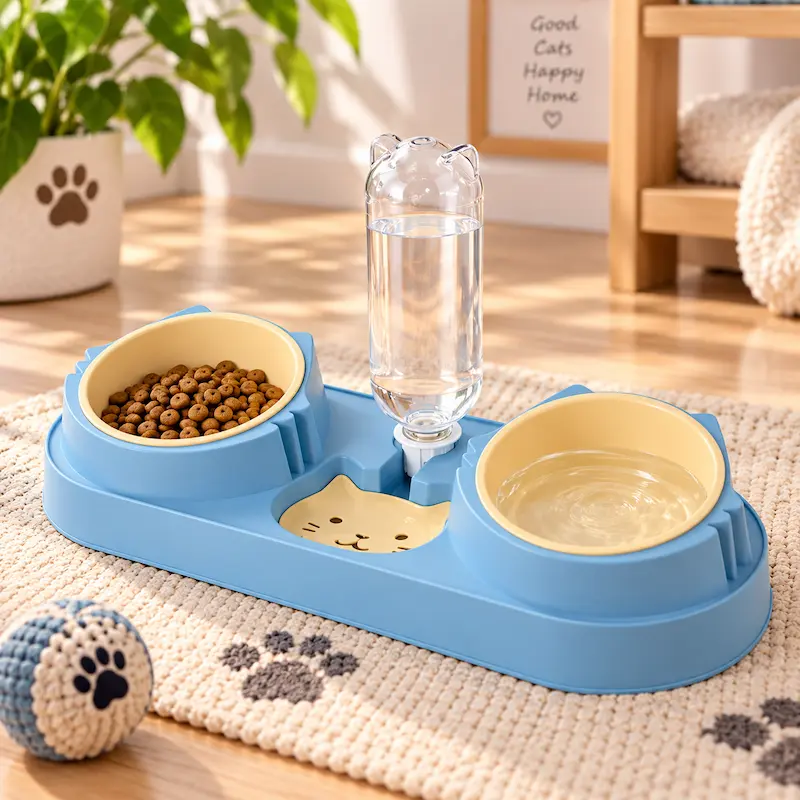 Gamelle pour 2 chats - Anti-conflit | HarmonyFeed