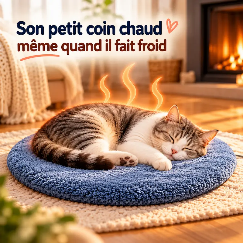 Coussin chauffant pour chat - Parfait pour l’hiver | WarmPaws