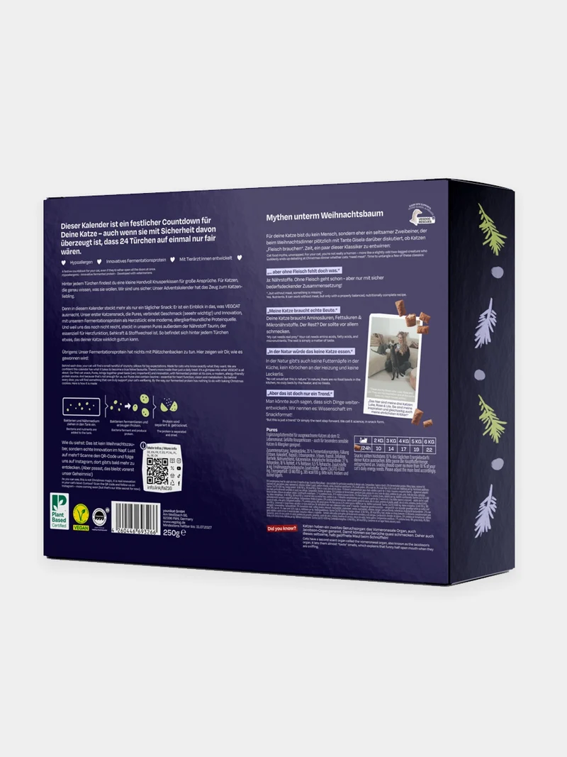 Calendrier de l’Avent VEGDOG 2026 pour chat | Friandises vegan