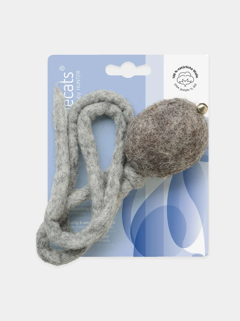 Jouet pour chat en laine - Balle avec grelot 🔔 - Hunter stylecats