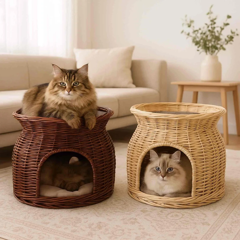 panier osier chat | Rêve en Osier