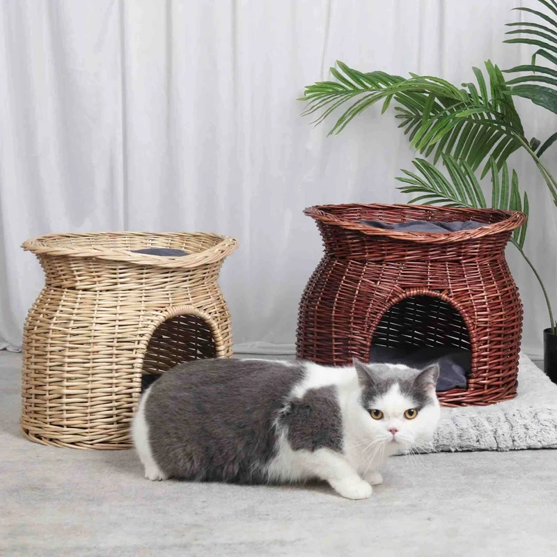 panier osier chat | Rêve en Osier