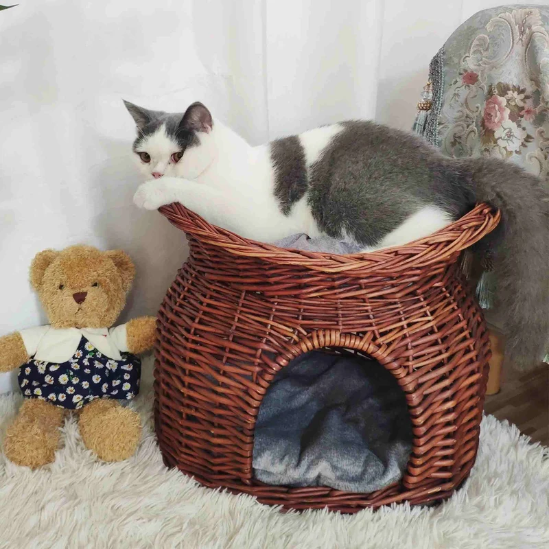 panier osier chat | Rêve en Osier