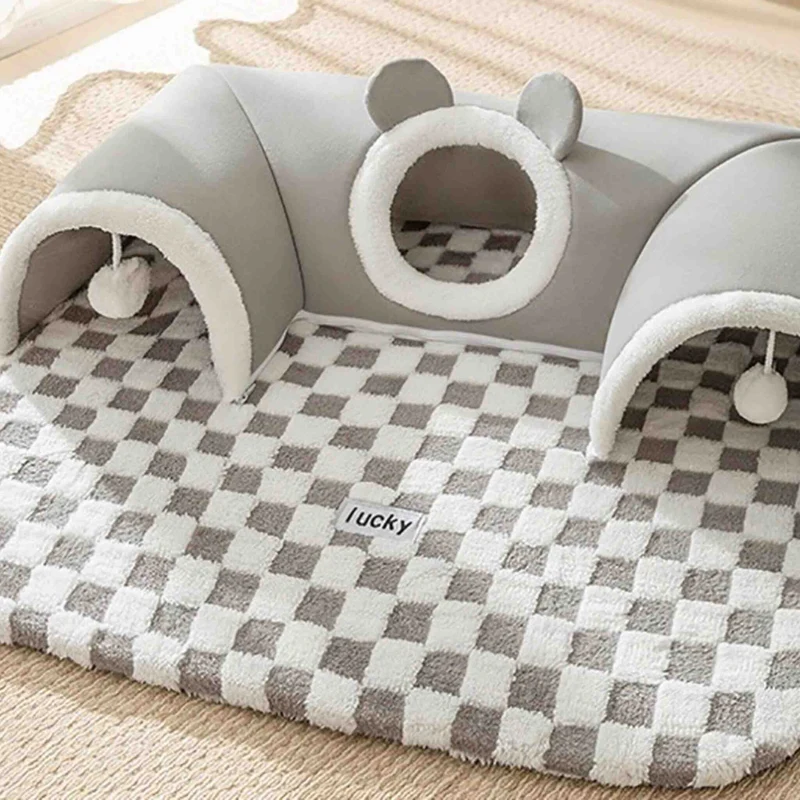 jouet interactif pour chat tunnel tapis