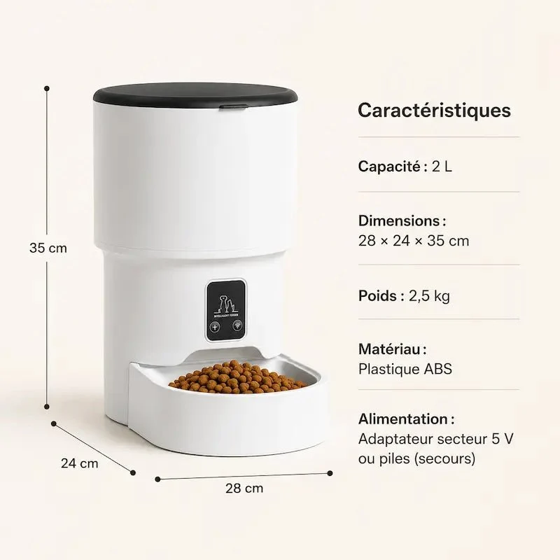 Distributeur croquettes intelligent chat – Contrôle app | SmartMeal
