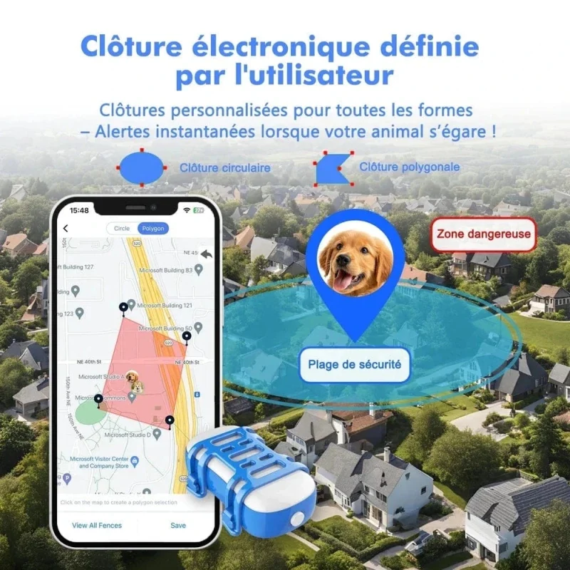 Collier GPS chat avec abonnement - Suivi live | PawLink