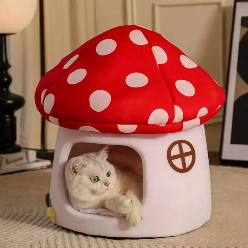 Niche pour chat intérieur Champignon