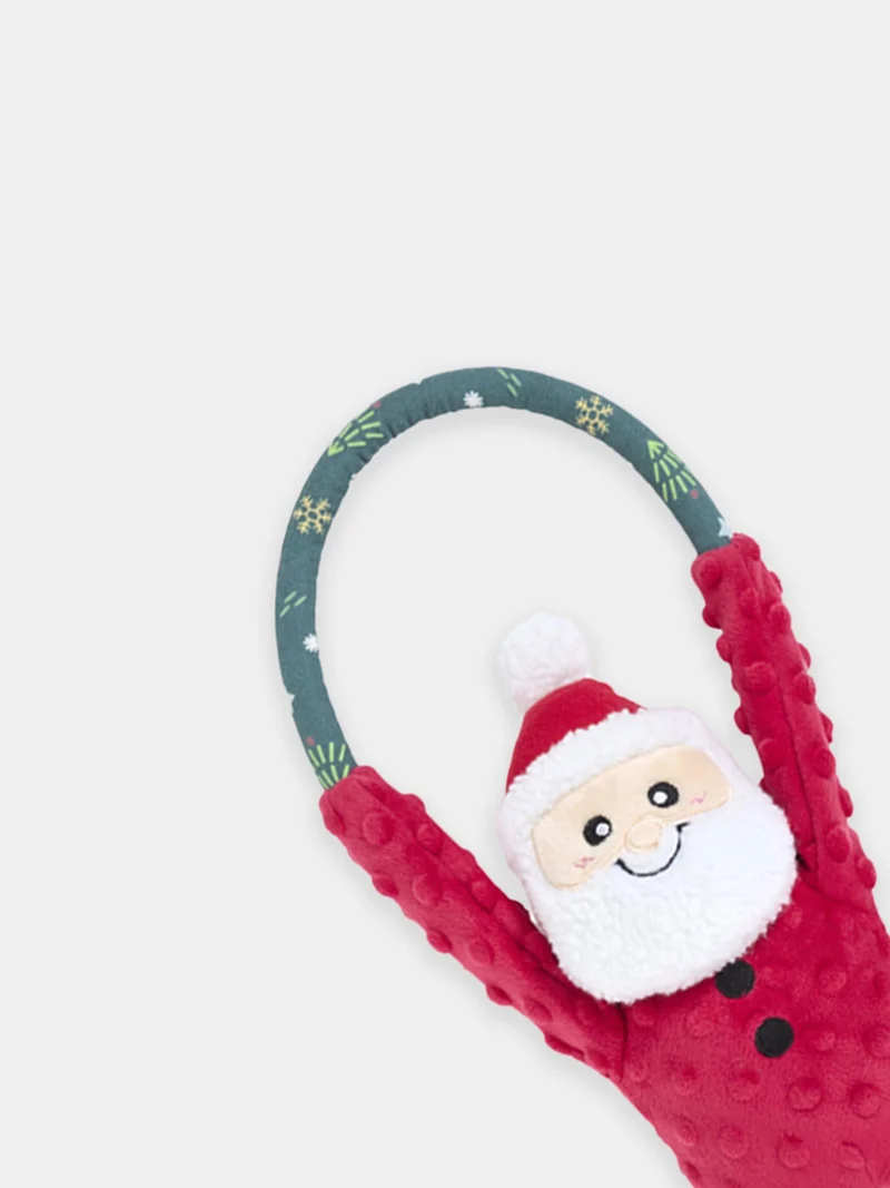 Peluche pour chien de Noël - RopeTugz Santa - Zippy Paws