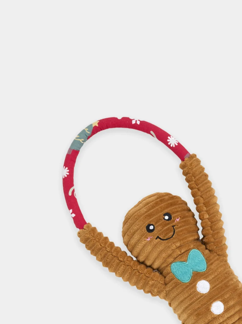 Peluche pour chien de Noël - RopeTugz Gingerbread man - Zippy Paws