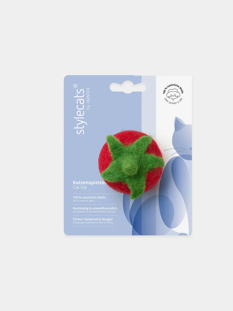 Jouet pour chat en laine - Tomate 🍅 - Hunter stylecats