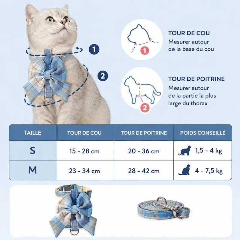 Harnais chat design - Élégant & sécurisé | StyleCat