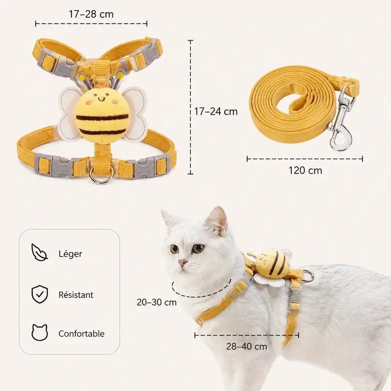 Harnais pour petit chat - Ajustement précis | MiniFit
